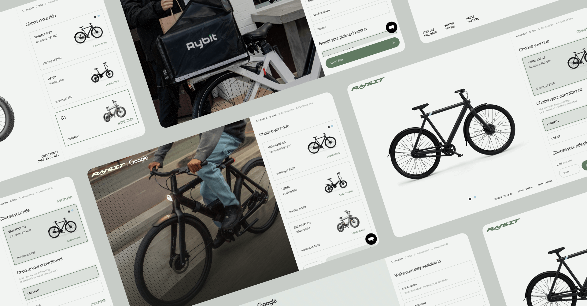 Booking website UI